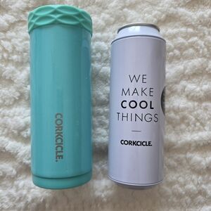 Corkcicle Arctican Slim Can & Stash Can Beach Cooler – Aqua